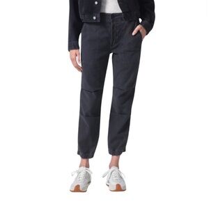 Citizens of Humanity Agni black (factory faded) utility cargo jogger Sz 28